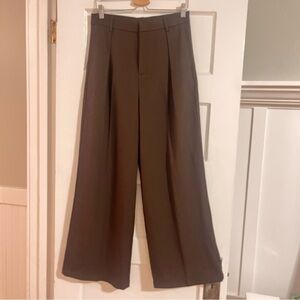 [NEW] ANEWSTA Pleat Front High Rise Trouser / Pant in Brown: Sz L
